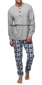 Pijama  algodón Abanderado con puños