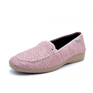 Zapatilla rafia forrada de algodón de Muro 