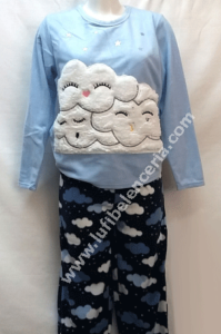 Pijama mujer polar nubes
