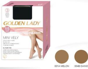 Mini media lycra 3 pares 15D Golden Lady