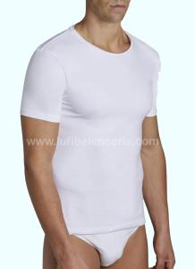 Camiseta de manga corta para hombre de algodón natural YSABEL MORA