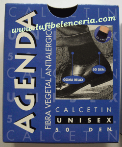 Calcetín  Unisex Agenda 50D Fibra vegetal antialérgico.