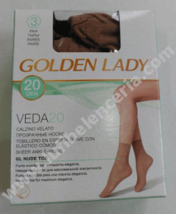 Tobillero Golden Lady espuma suave 3 pares