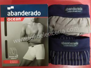 Boxer Ocean Abierto Algodón Elastico pack 2