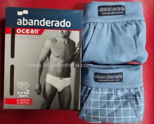 Slip Abanderado OCEAN  Abierto de Algodón Pack 2